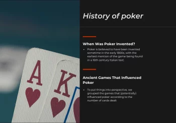 online poker history